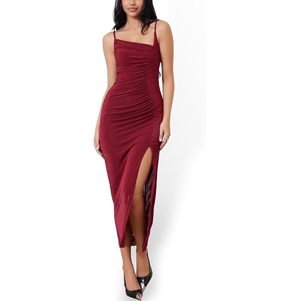 mesh square neck split maxi dress Ashby | Black Velvet Embellished Square-Neck Split Maxi Dress