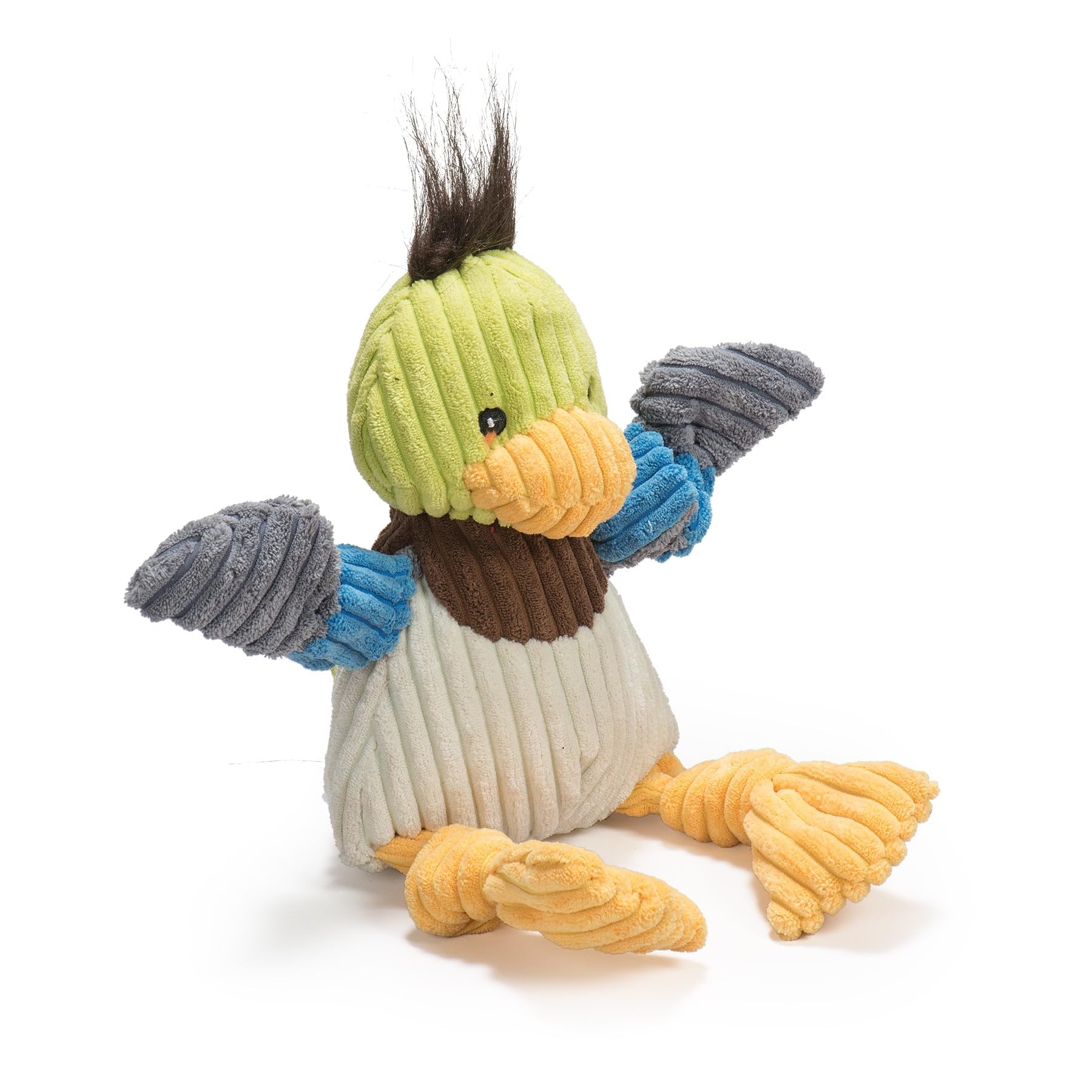 HuggleHounds Woodland Knotties Dog Toy Duck, Small