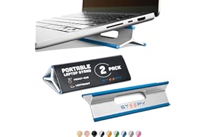Steepy - Laptop Stand Riser Wedge Support Ventilated Office Desk Accessory Cooling Portable Plastic Lightweight Compatible wi