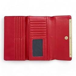 Steve Madden Women's Logobar Trifold Wristlet