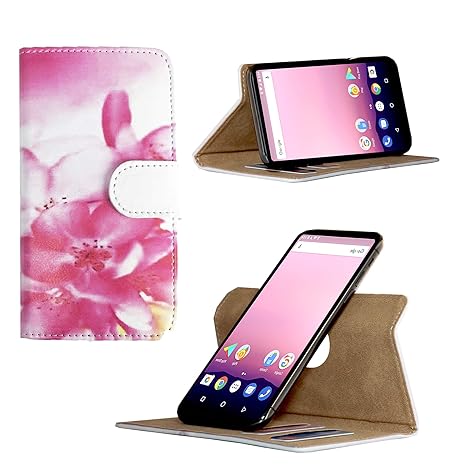 Handy Schutz Hülle | für Elephone R9 | 360° Drehbare Funcktion | PU Leder | - 360° Nano L Orchidee