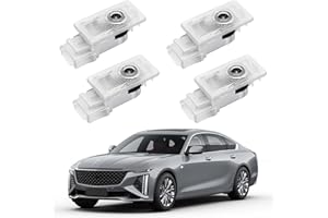 Blshwez Car Door Lights Logo Projector - 4K HD Puddle Lights for Cars, No Fade Welcome Lights, Compatible with SRX XTS ATS XT4 XT5 XT6 CT6 Accessories (4 Pack)
