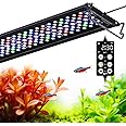 SEAOURA Full Spectrum Aquarium Light, 24/7 Custom Timer, Power-Off Memory, 36-42in 7-Row LED Fish Tank Lights, 8 Colors, 20 Brightness, Day & Night Cycle, Adjustable Mount for Freshwater Plant Growth
