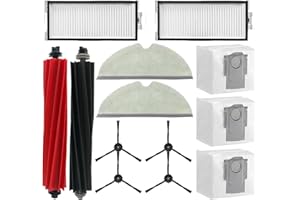 JPBAISQIC Accessories Kit for Roborock Q8 Max: Replacement Parts Compatible with Roborock Q8 Max Q8 Max + (Q8 Plus) Q5 Pro Q5 Pro+ Robot Vacuum Cleane, Main Brushes Side Brushes Filters Mop Pads Dust Bags