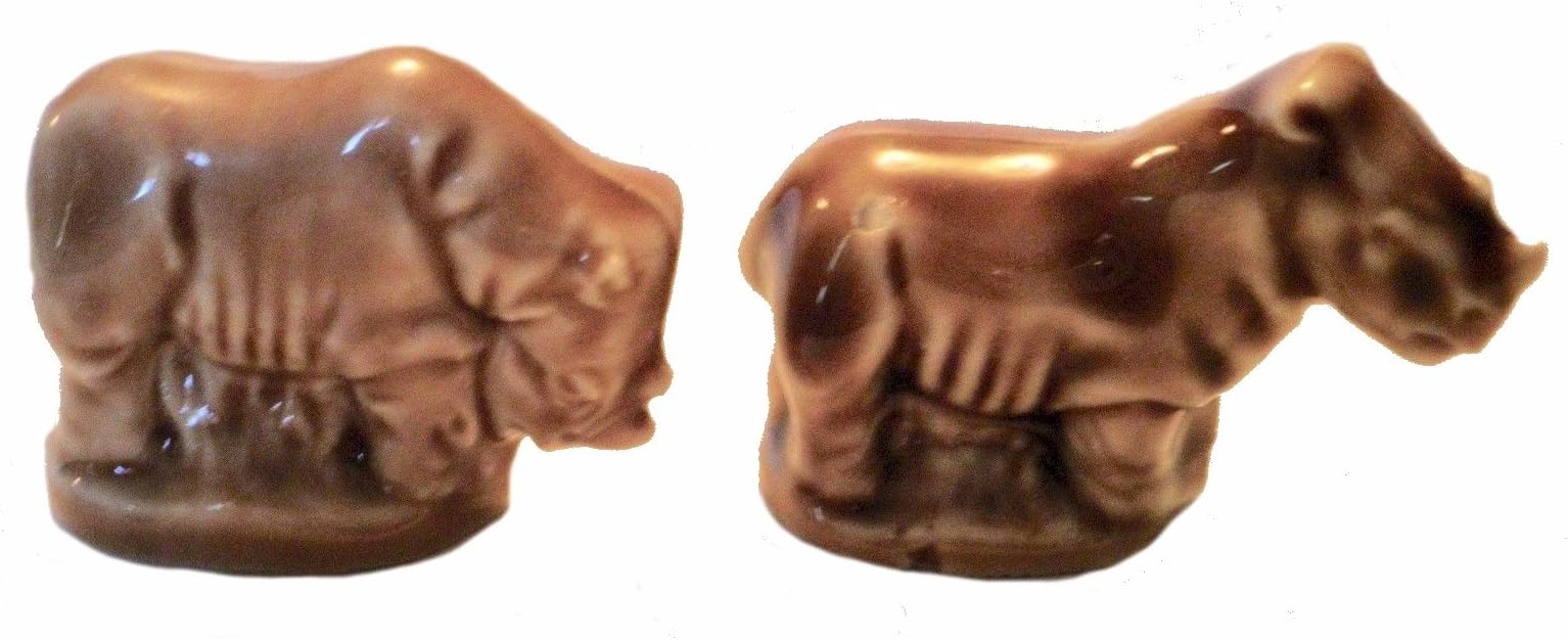 Rhinos - Male/Female (Red Rose Tea/Wade Figurines, Noah's Ark Series 2002-2006)