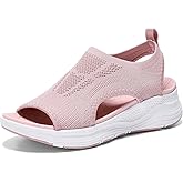 YESWIN Women Walking Sandals Arch Support Orthotic Comfortable Plantar Fasciitis Non-slip Casual Open Toe Sport Sandals for Athletic Summer Beach