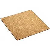LWR CRAFTS Adhesive Back Cork Sheet 6" x 6" Pack of 12