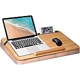 XL-Large Oversized Lap Desk,wishacc 24 inches Wide Portable Home Office Bed Lap-Desk Tray Vent fit for 19" inch Laptop Table 