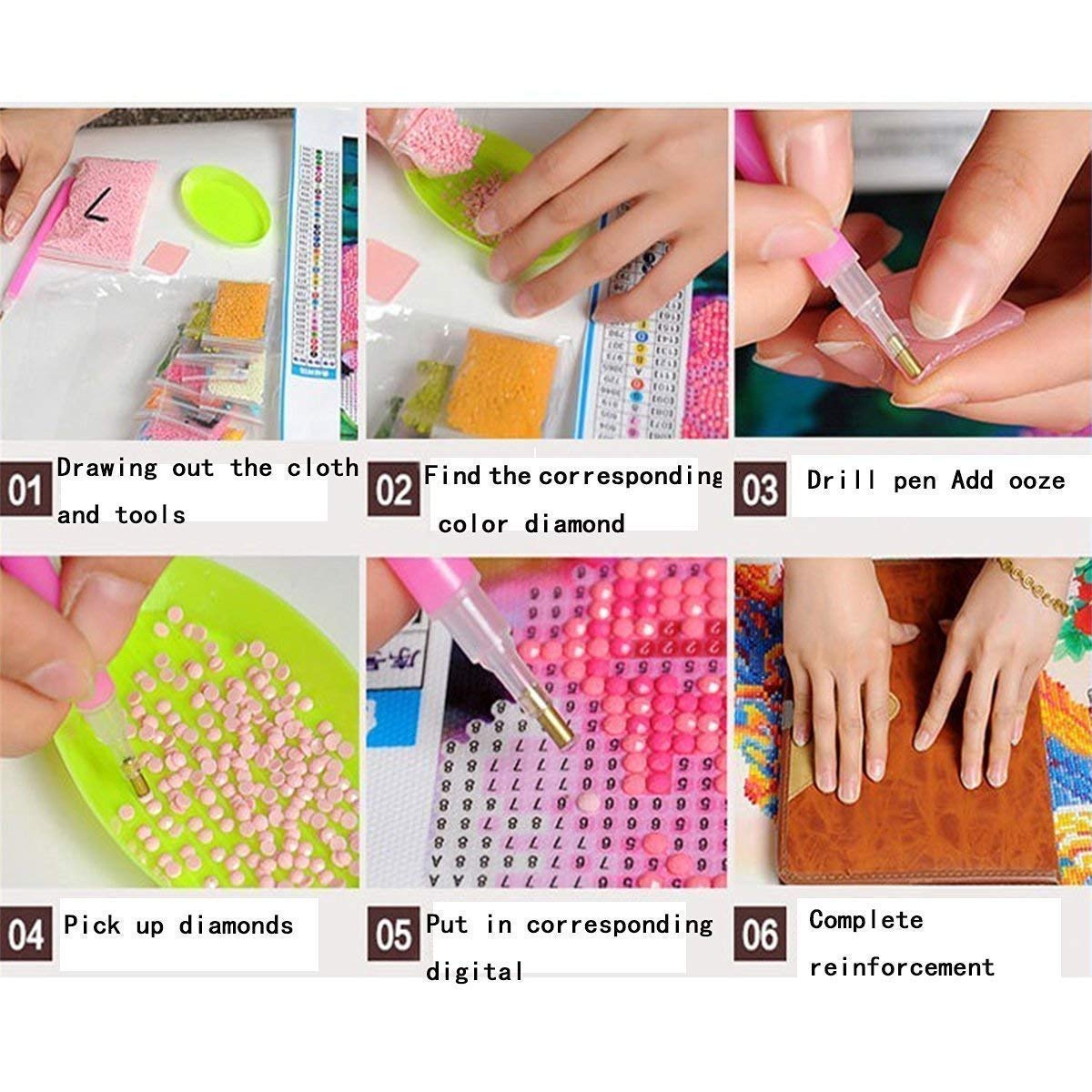 5D Diamond Painting,Rhinestone Diamond Embroidery Paintings Pictures DIY Paint with Diamonds Arts Craft for Home Wall Decor Full Drill 30 x 40cm (Season Tree)