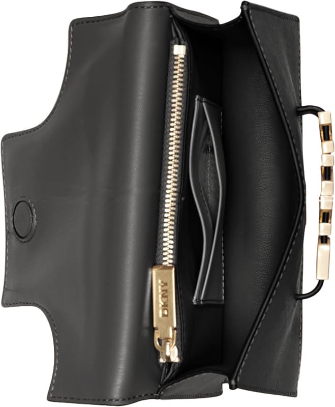 Cartera Avril para mujer en un bolso de mano, Negro/dorado, One Size, Bolso de mano