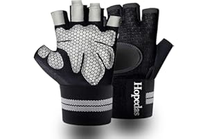 Hopedas Workout Gloves Weight Lifting Gloves with Wrist Support for Men & Women,Breathable Exercise Gloves Sports for Trainin