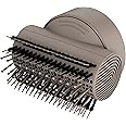 Shark XSKHD1SB IQ Styling Brush, Auto Preset Attachment for HyperAIR Blow Dryers, Rotatable Hot Brush, Styling Tools, For Straight, Wavy, Curly, and Coily Hair, Straight and Shiny Blowout, Stone