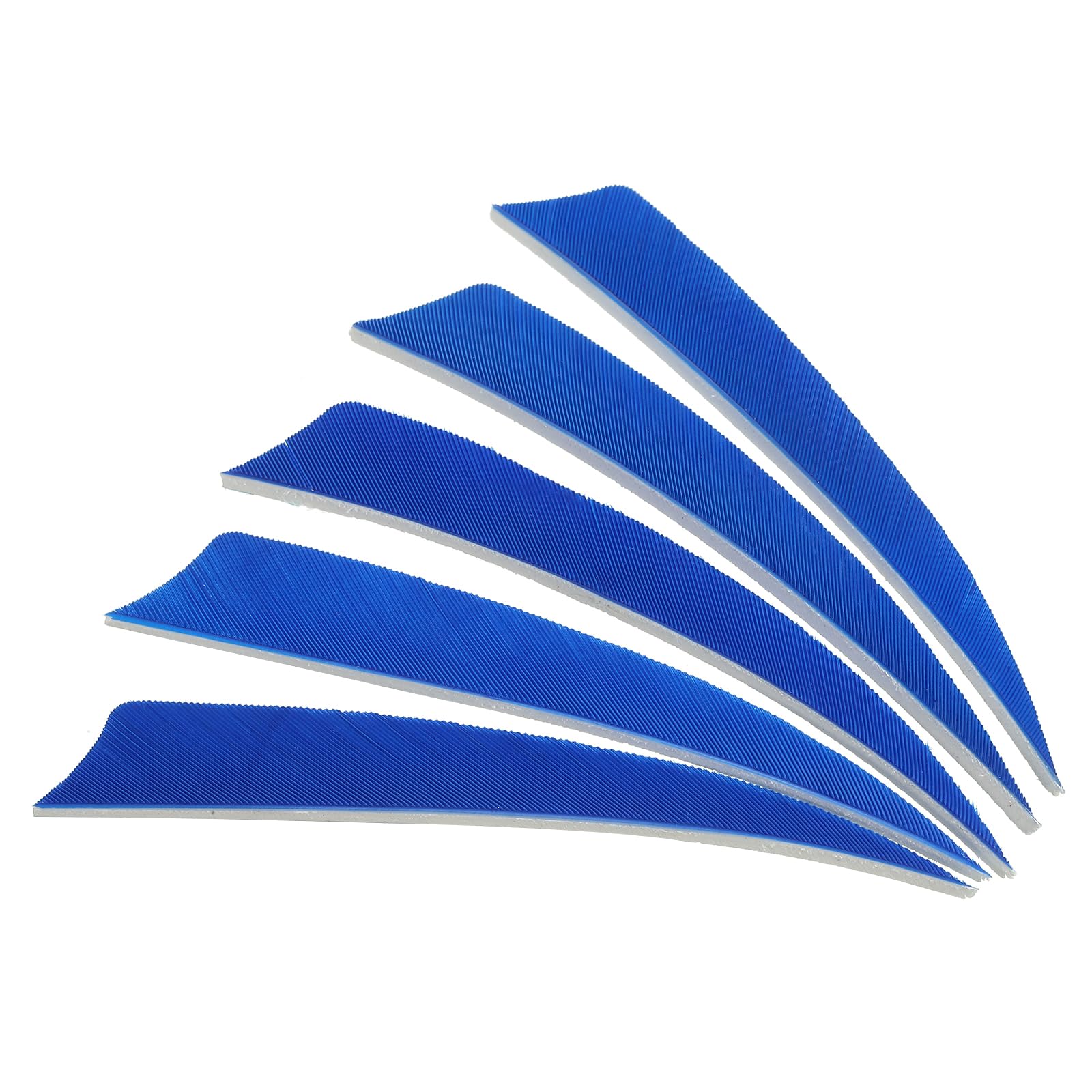 PATIKIL Arrows Vanes 30 Pack 4 Inch Arrow Turkey Feather Fletch Left Wing Fletching Blue for DIY Target Shooting