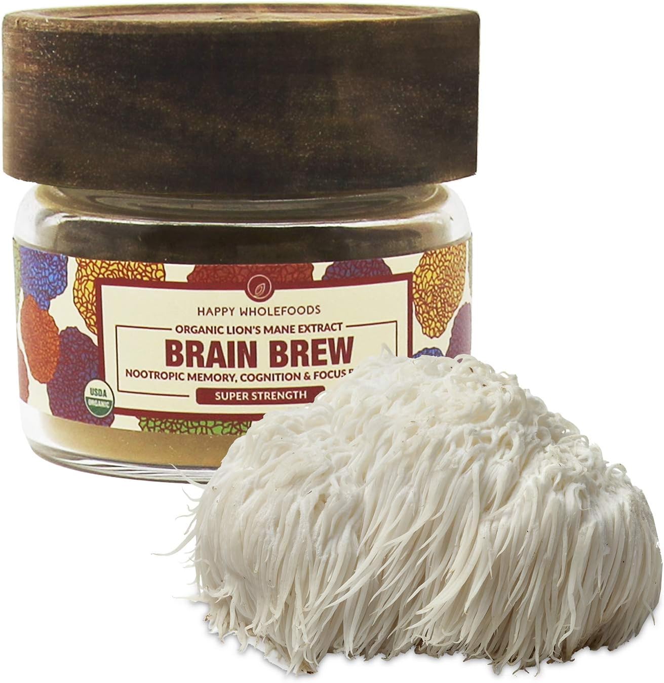 Brain Brew Lions Mane Powder Lions Mane Mushroom Extract High