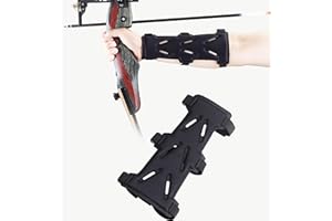 KURUGEILI Archery Arm Guard Forearm Wrist Protector Adjustable 3-Strap Accessory for Bow Hunting Archery Accessories Fits Youth & Adult Unisex, Right & Left Handed for Archery Practice Hunting Target