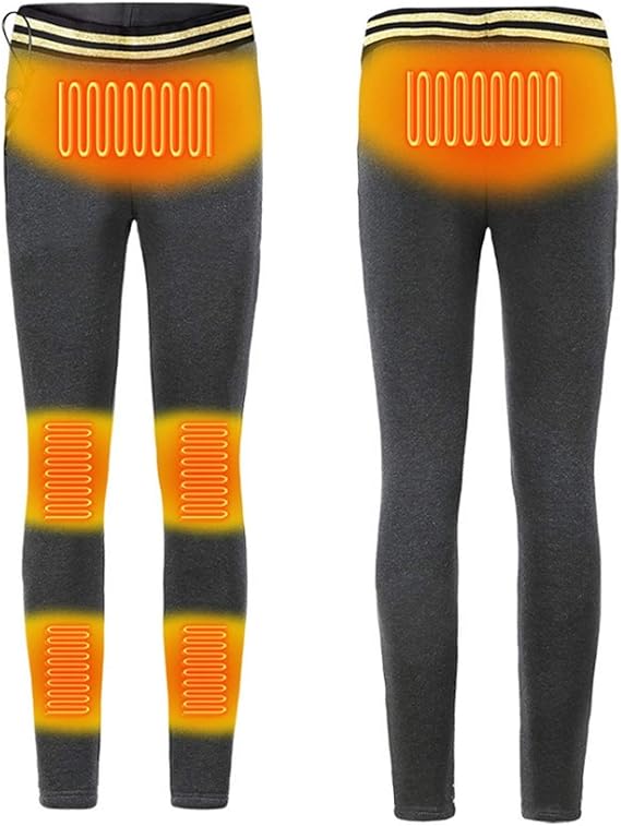 Women Super Thick Cashmere Leggings, Heated Pants USB 5V Electric