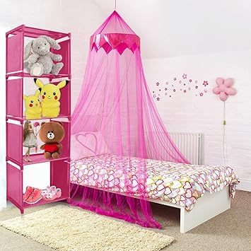 Amazon De Kinder Bucherregal Ticoze 4 Etagen Diy Bucherregal Raumteiler Kleidung Schuh Aufbewahrungs Regal Display Regal Fur Kinder Kinderzimmer Wohnzimmer Schlafzimmer Kuche Fuchsia