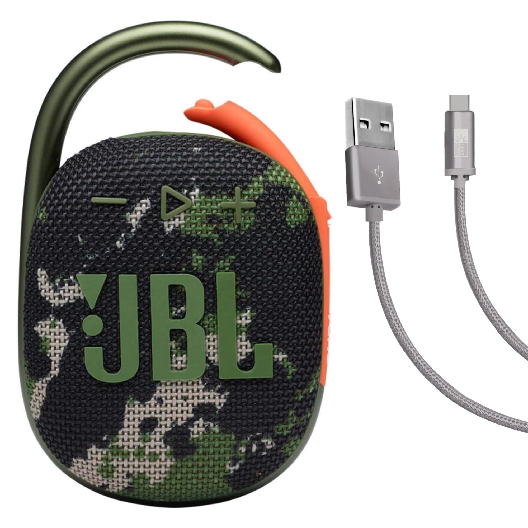 JBL Clip 4 (Camouflage) + Bundle with Case Logic