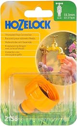 Hozelock Tap Connector 1" 33.3mm Threaded Outdoor Garden Hose Adapter Watertight view 3