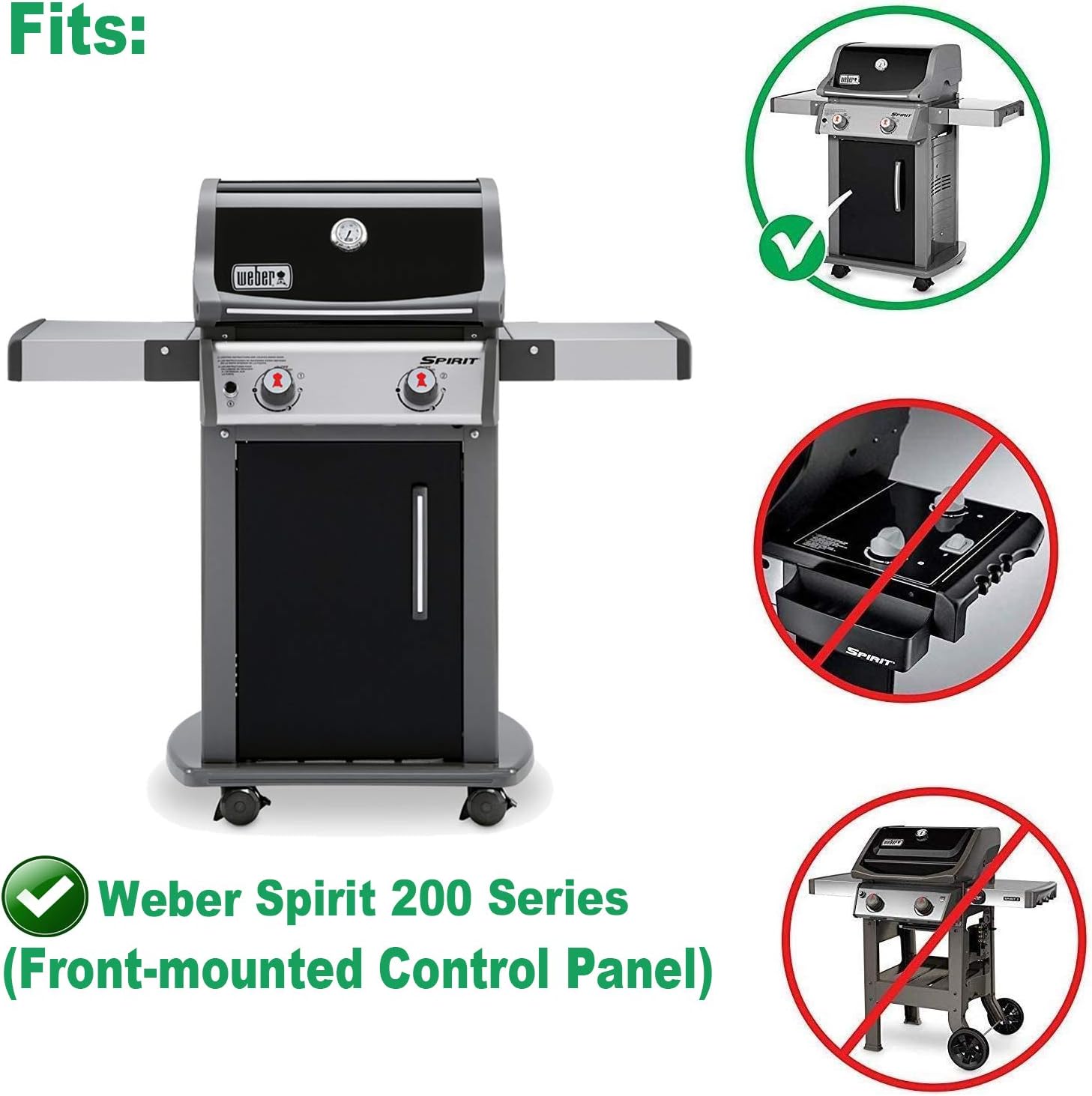 WELL GRILL 7635 38.9cm Flavorizer Bars for Weber Spirit E210 S210 E220 S220 with Front-Mounted Control - Image 4