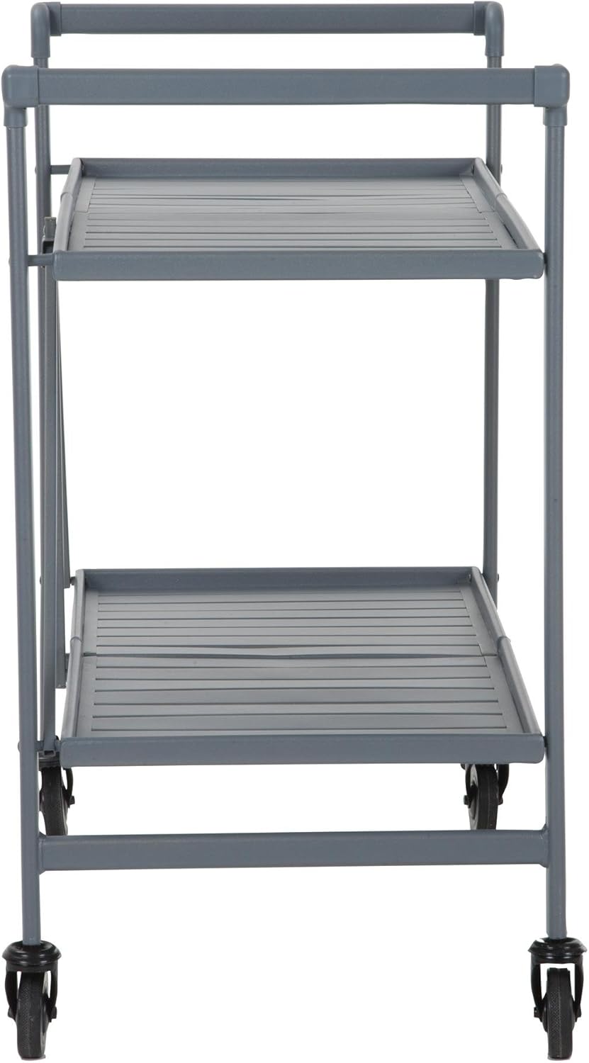 cosco serving cart folding gray on Amazon Com Cosco Outdoor Living Serving Cart Gray Furniture Decor