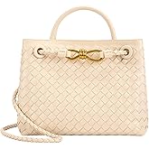 Woven Tote Bag for Women Leather Shoulder Handbag Designer Top Handle Purses