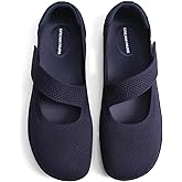 DREAM PAIRS Women's Mary Jane Ballet Flats Barefoot Knit Wide Toe Box Arch Support Flat Shoes for Women Dressy Casual Office Business Work Travel Walk