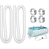 Pool Filter Replacement Hose for Intex Pools 1.25"Diameter,59"Long Filter Pump Hose,Compatible with Pump Model 607, 637、330 GPH, 530 GPH, and 1000 GPH.