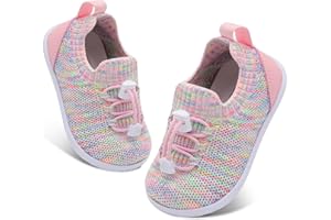 FEETCITY Baby Shoes Boys Girls First Walking Shoes Lightweight Infant Sneakers Slip On Shoe
