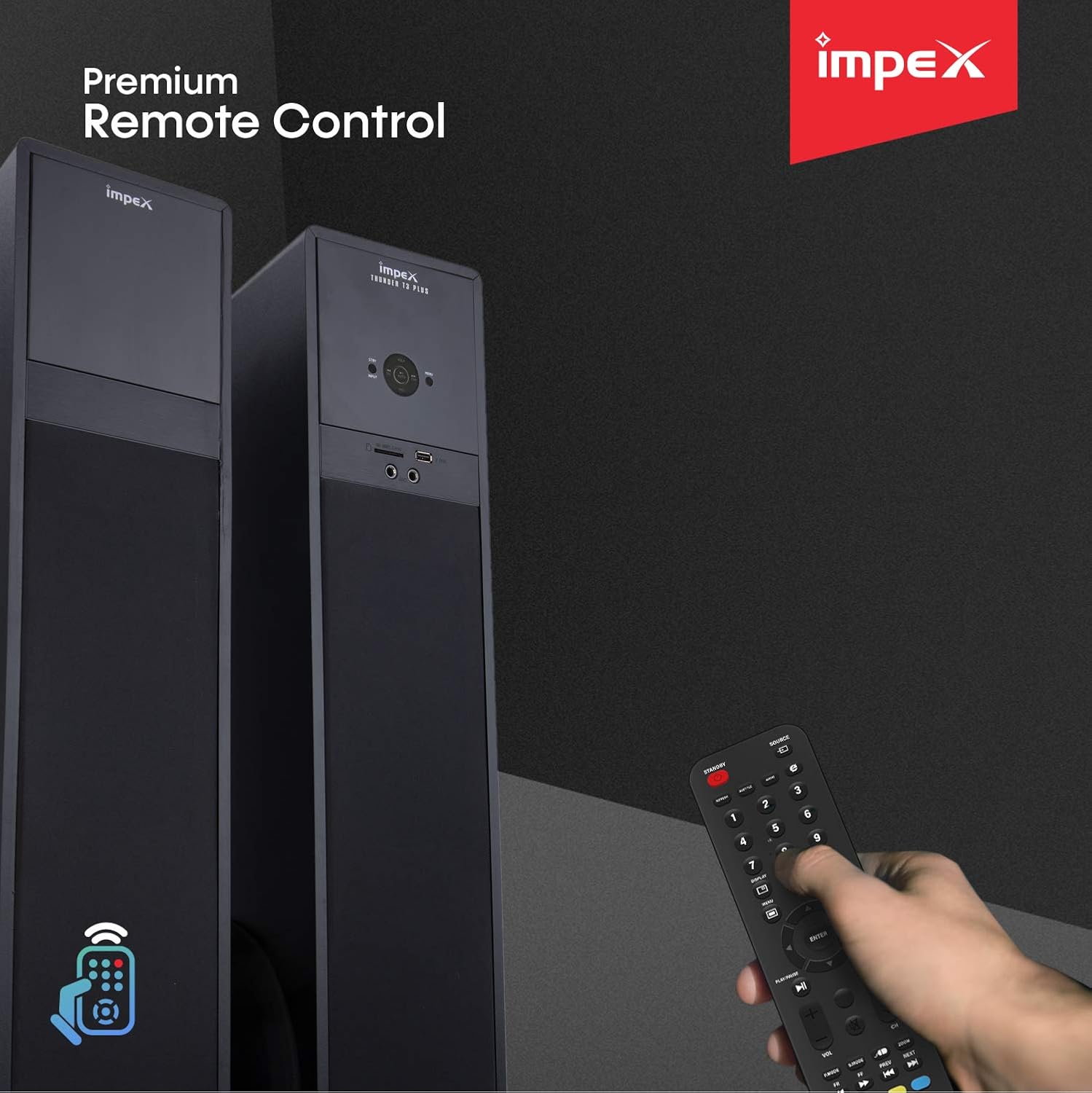 impex tower speakers thunder t3