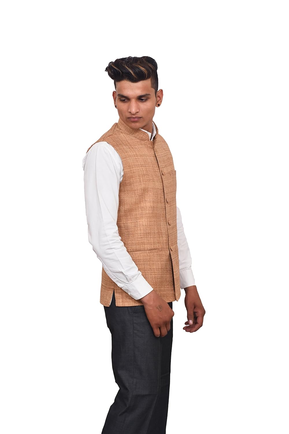 unm men's designer khadi nehru and modi jacket