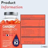 Hofseth Biocare Cardio Omega 3 Norwegian Salmon Oil 1000mg with K2 90 caps view 7