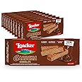 Loacker Gardena Chocolate - Premium Milk Chocolate Covered Crispy Wafer Snack Bars with Chocolate Cream Filling - Pack of 10 family-size bars
