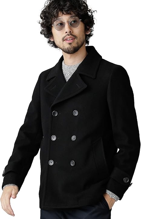 Amazon ナノ ユニバース Nano Universe Web限定 メルトンピー コート メンズ Xl ブラック Nano Universe コート ジャケット 通販