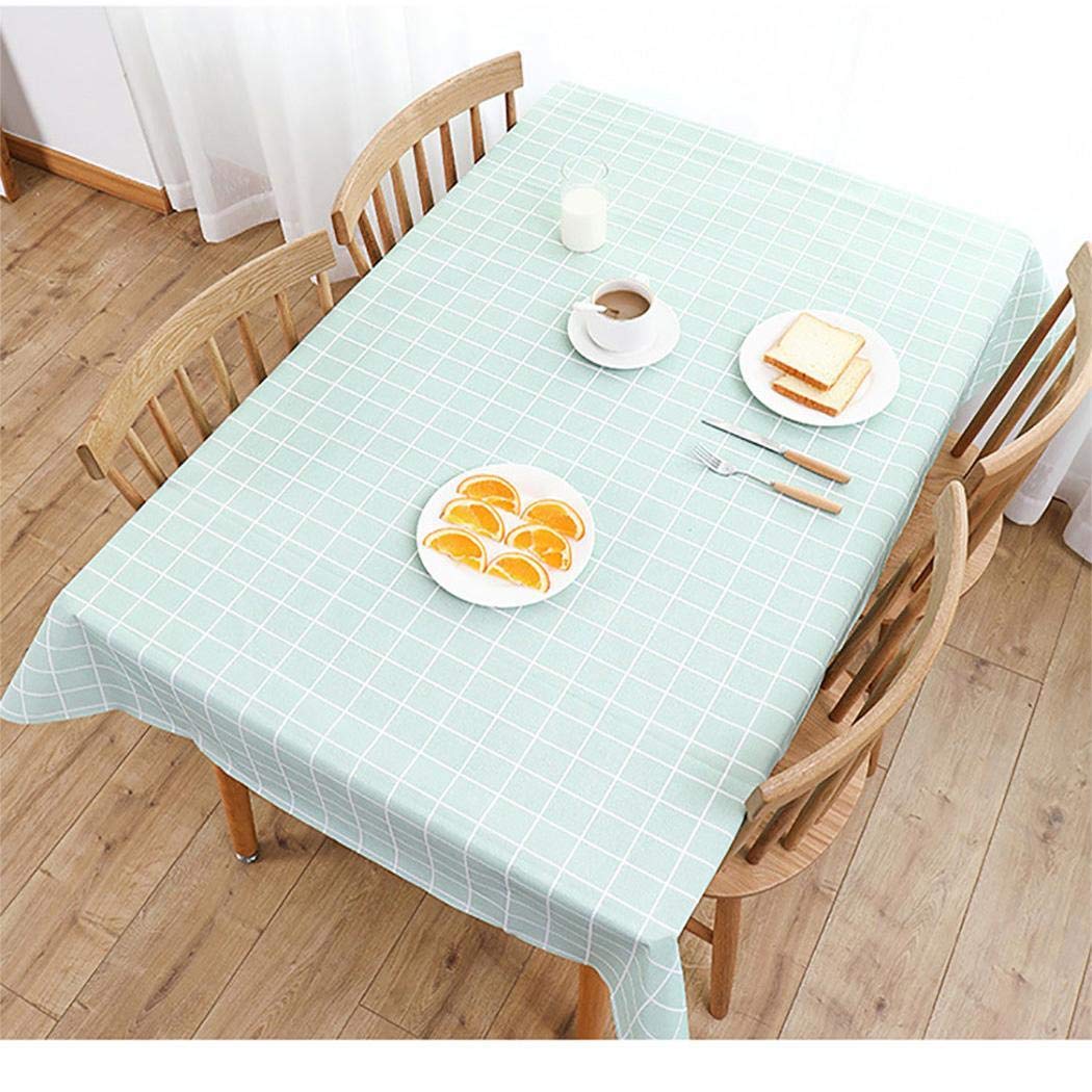 evelove Washable Rectangular Plaid Tablecloth Home Table Topper Decoration Tablecloths