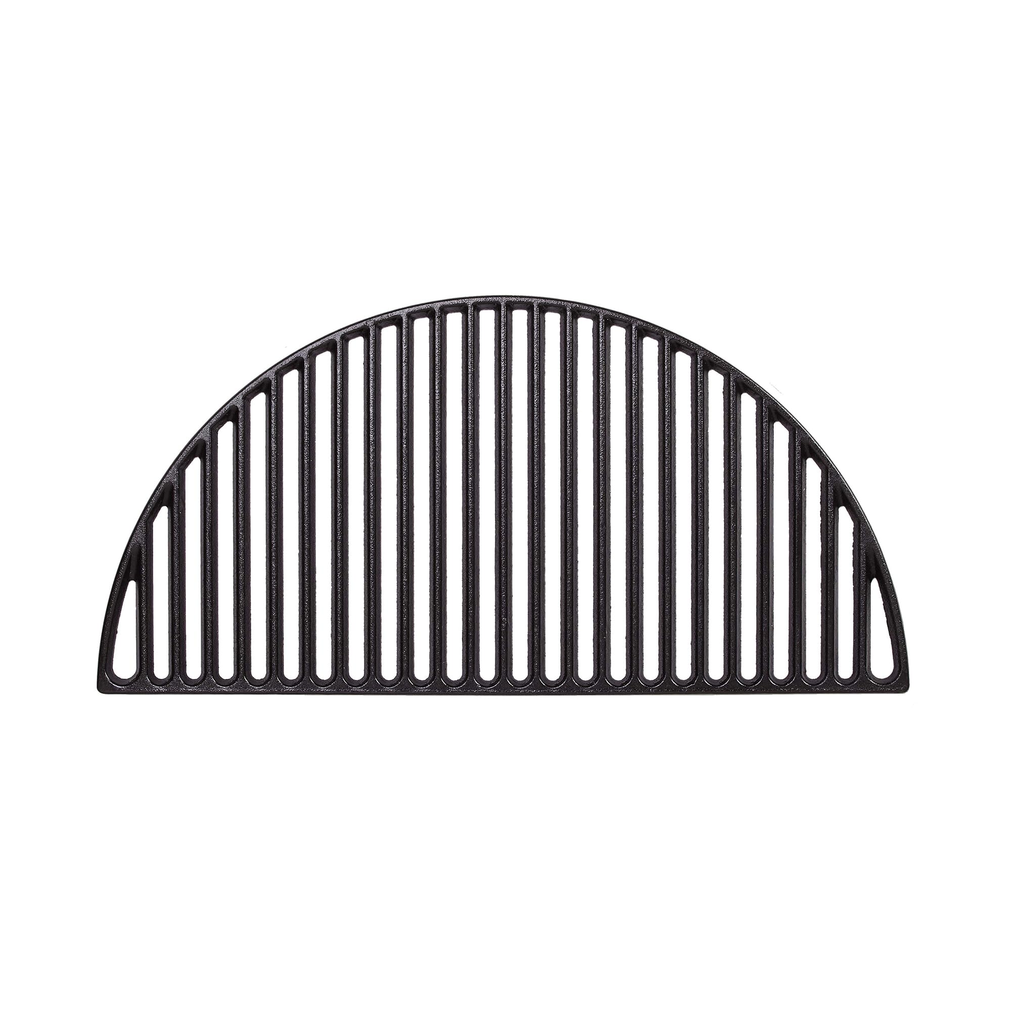 Kamado Joe BJ-HCICG Big Joe - Half Moon Cast Iron Cooking Grate Grill Accessory, Black, 0.4 in*11.625 in*23.7 in