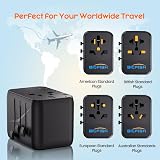 BigFish Universal Travel Adapter with 2 USB A & 2 USB C, 4 USB Ports view 2