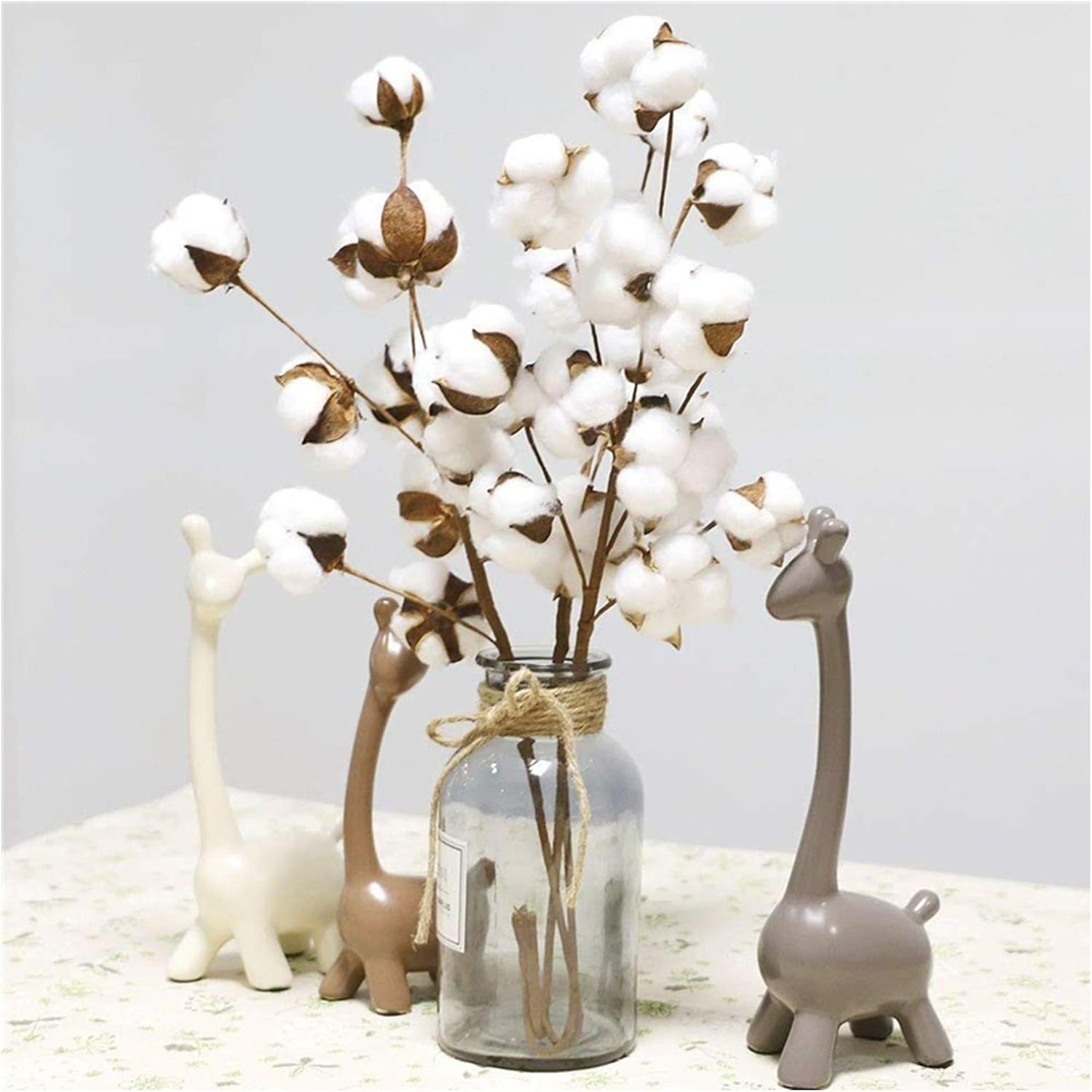 Cotton Stems Christmas Stems with Branches Artificial Spray Wreath Picks Flower