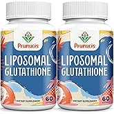 2400MG Liposomal Glutathione, with Vitamin C, Milk Thistle & Alpha-Lipoic Acid, Master Antioxidants, Pure Reduced L-Glutathione - Immune System, Cell Repair, Energy, High Absorption, 120 Softgels