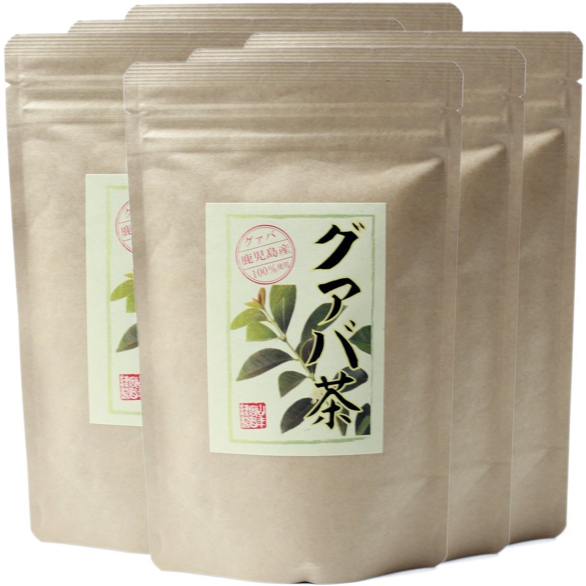 【国産 100%】グァバ茶 3g×16パック×6袋セット ティーパック ノンカフェイン 鹿児島県産 無農薬 巣鴨のお茶屋さん 山年園商品画像