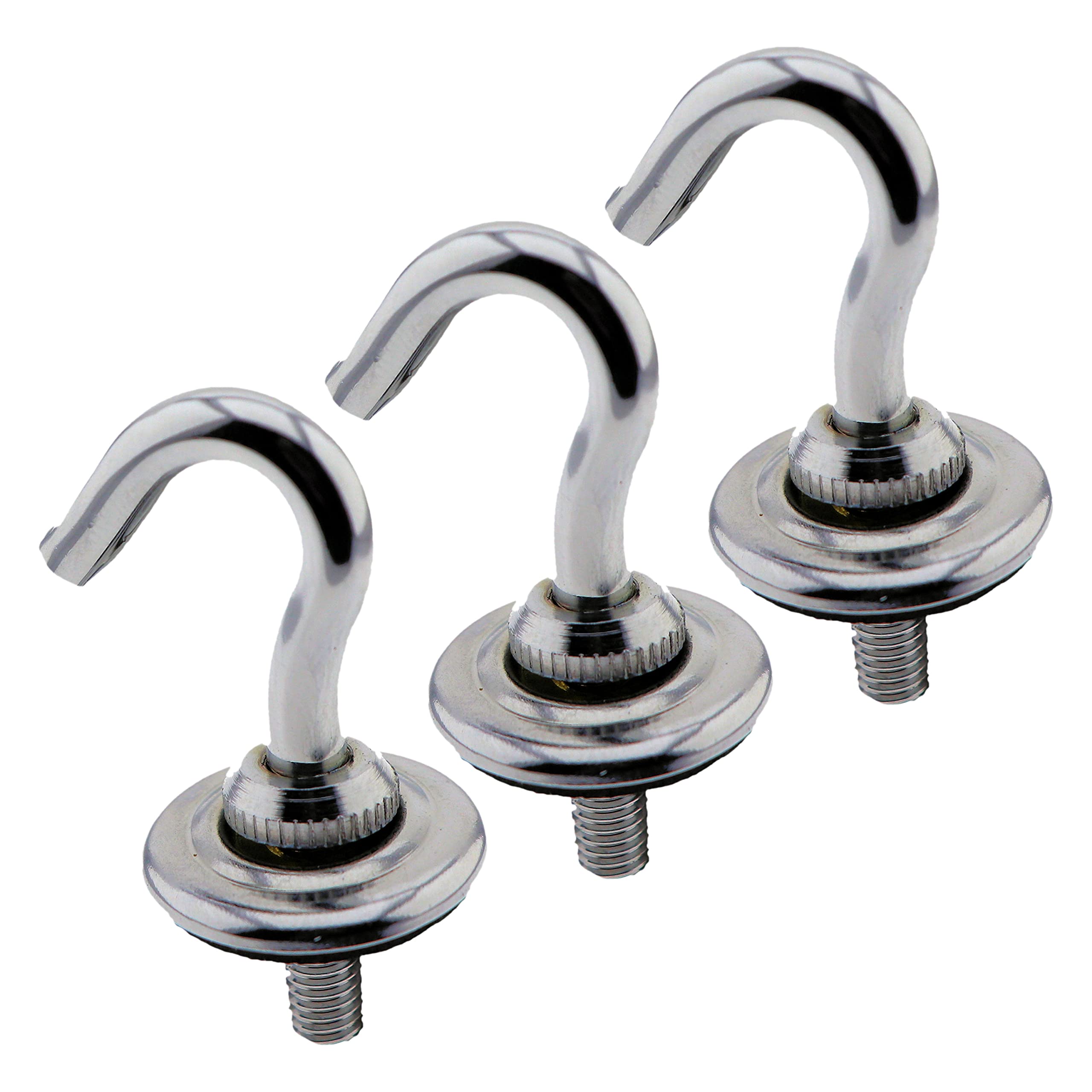 Art Deco Emporium Chrome Flycatcher Bowl Shade Hook (3 Pack)
