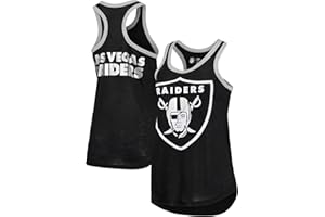 G-III Sports Women's Black Las Vegas Raiders Tater Burnout Tank Top