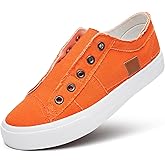 Women's Slip on Shoes Non Slip Fashion Canvas Sneakers Low Top Casual Shoes