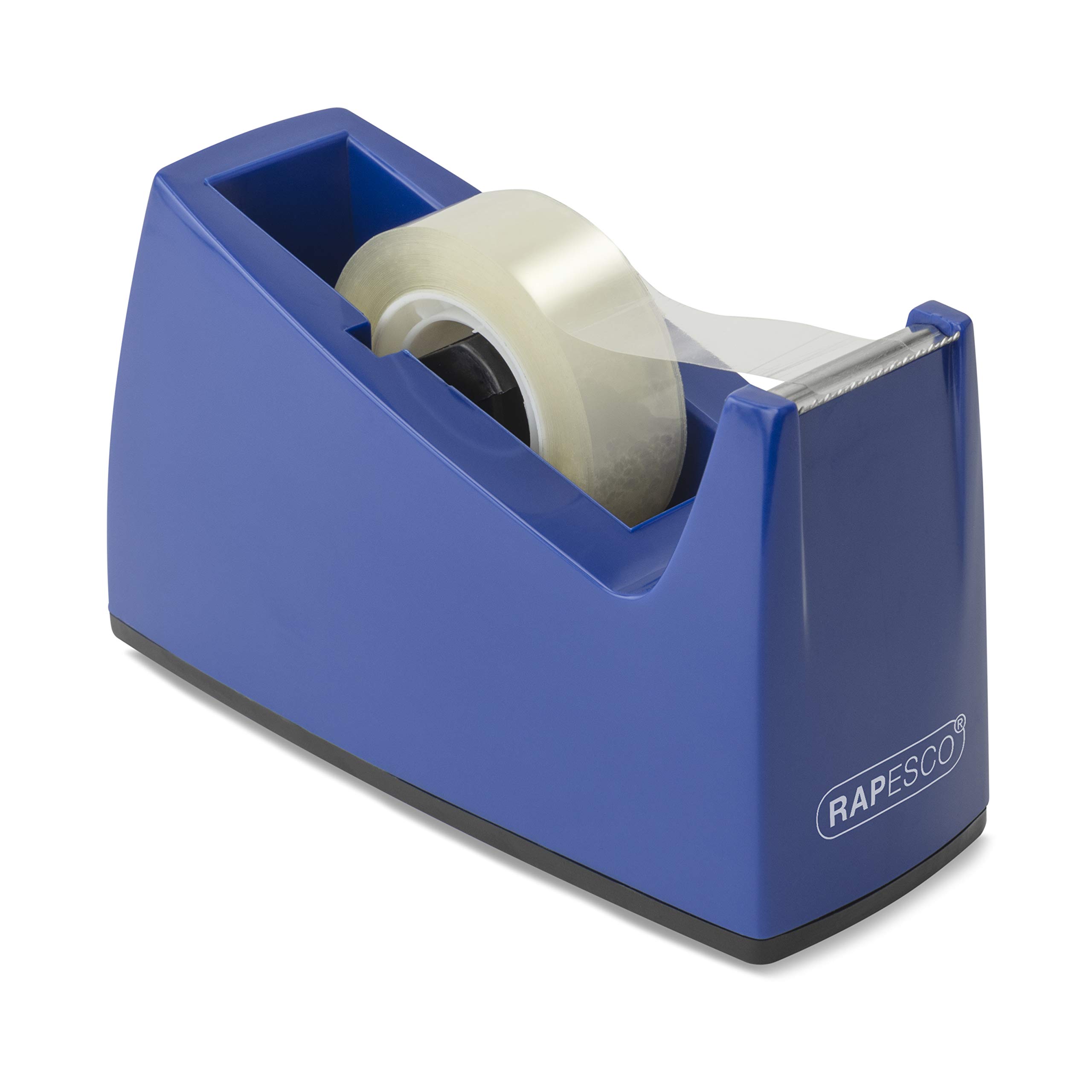 Rapesco 0774 300 Tape Dispenser for Rolls with 1" (25 mm) Core, Tape Not Included, Blue