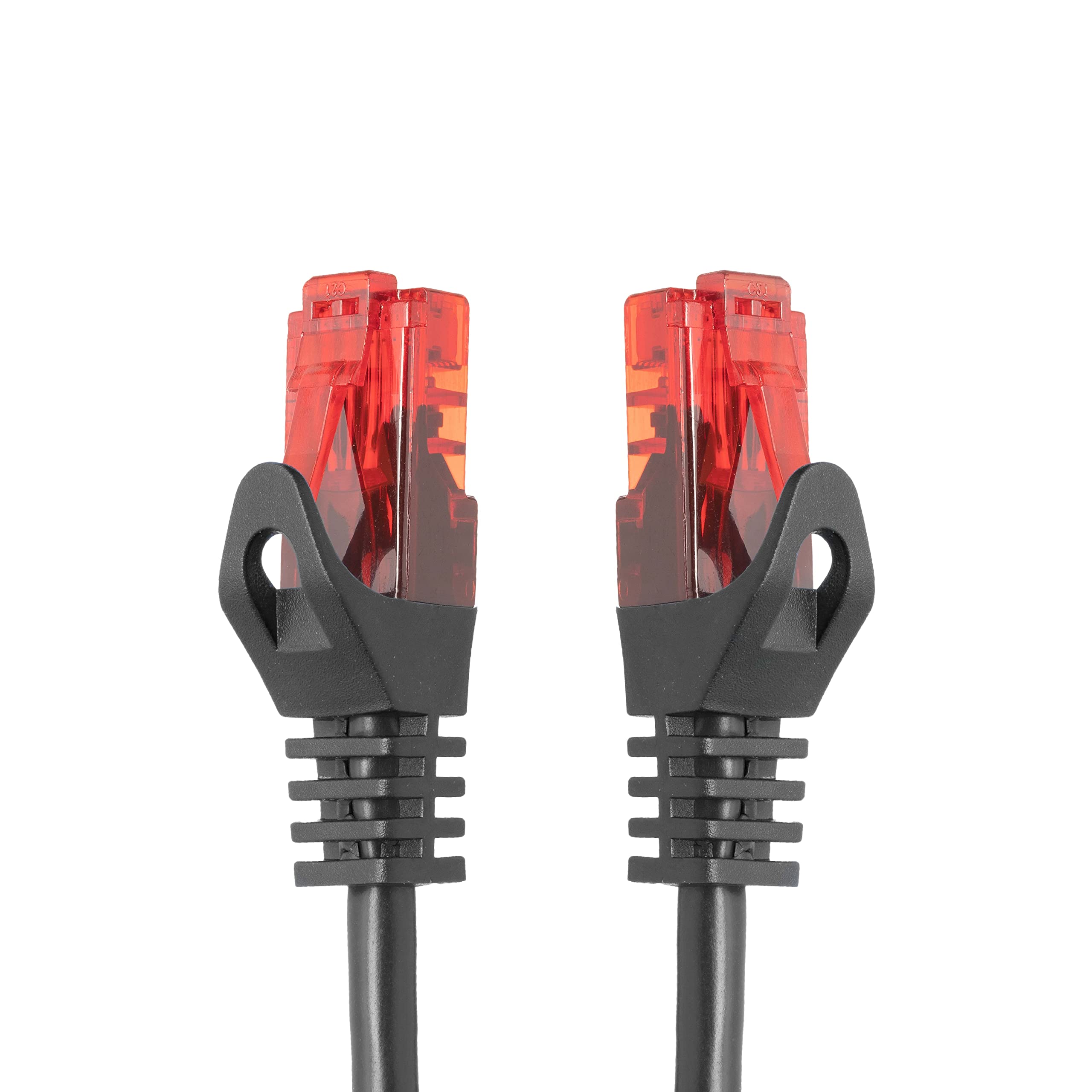 BIGtec Ethernet Cable 20m Internet Cable black High Speed RJ45 LAN compatible Gaming PC Laptop Computer Playstation 5 PS5 PS4 Xbox Smart TV Box NAS Network Switch 20 metres