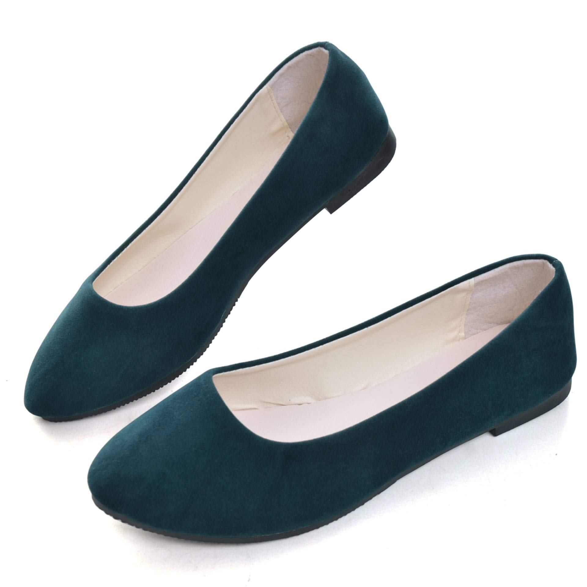 Dear Time Women Flat Shoes Comfortable Slip on Pointed Toe Ballet Flats