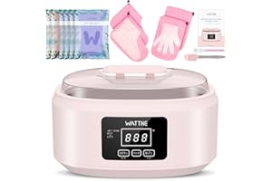WATTNE Paraffin Wax Machine for Hand and Feet -Paraffin Wax Warmer Moisturizing Kit Auto-time and Keep Warm Paraffin Hand Wax Machine for Arthritis (Pink)