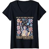 Women's Give Me Your Tired, Your Poor, Your Huddled Masses Yearning V-Neck T-Shirt