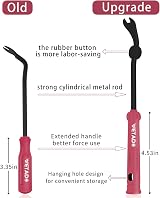 Wetado Trim Removal Tool 8PC Car Interior Clip Pry Kit Red view 2