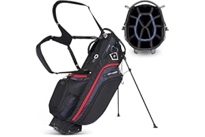 LITELEPH Golf Bags for Men with Stand 9 Pockets Carry Lightweight Golf Stand Bag with Cooler 14 Full Length Dividers with Assist Handle